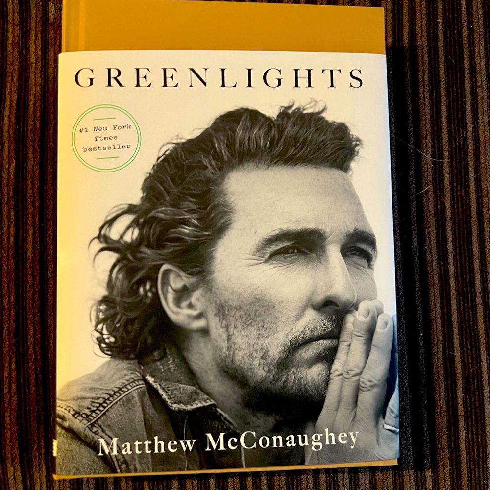 Autographed Matthew McConaughey Greenlights Book - brand new